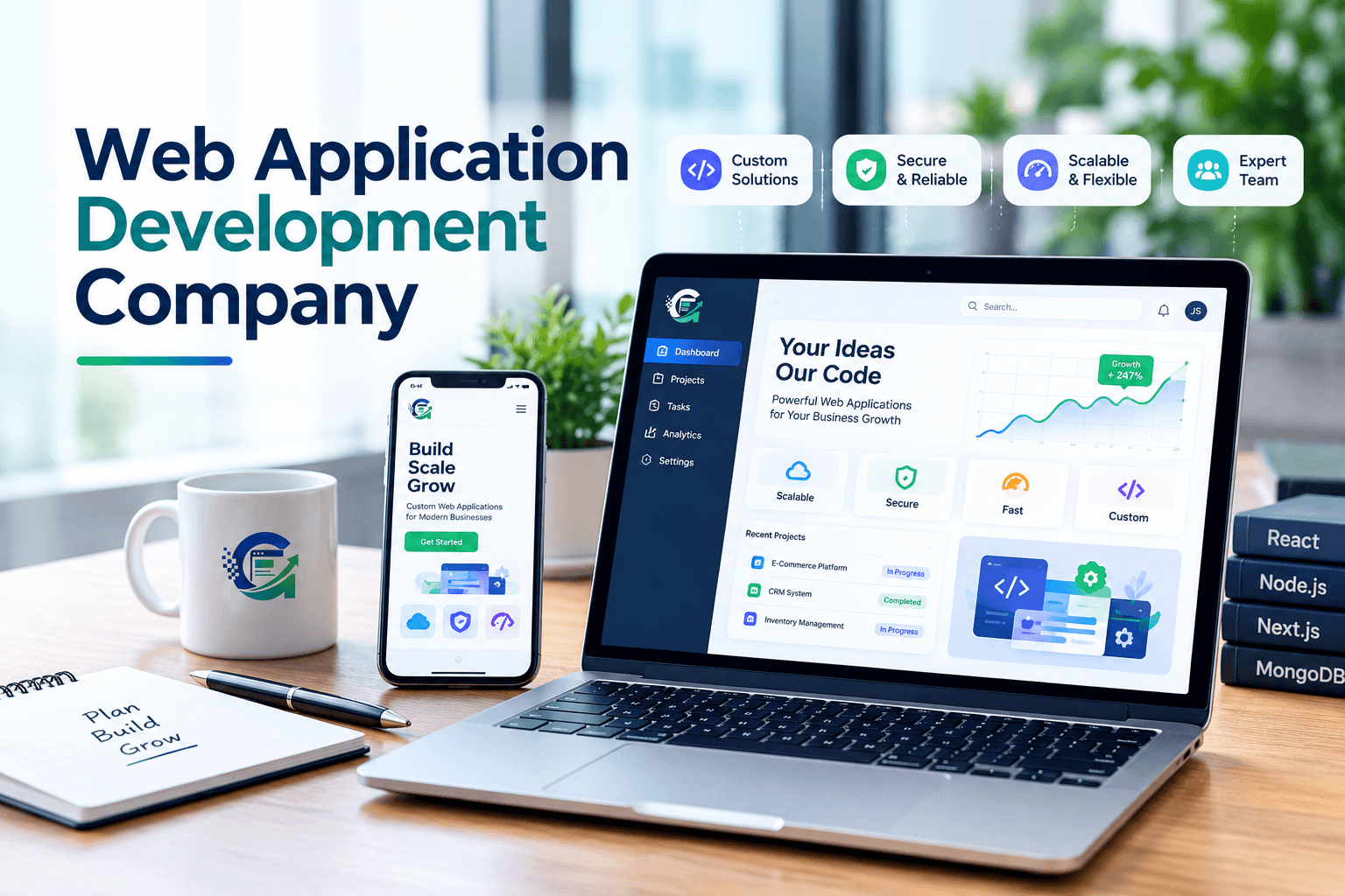 Web Application Development Company:Build Smarter SiteGrowza